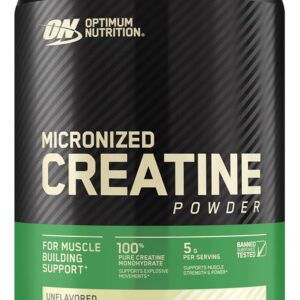 Optimum Nutrition Micronized Creatine Monohydrate Powder, Unflavored, 120 Servings